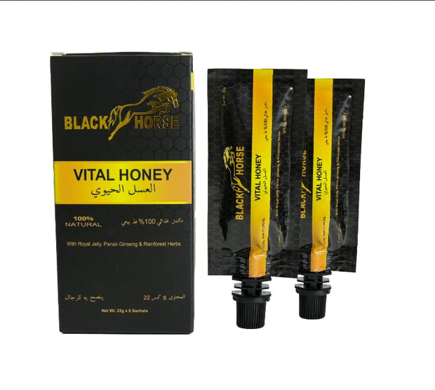 BLACK HORSE VITAL HONEY - 22g (6 PACK) for MEN