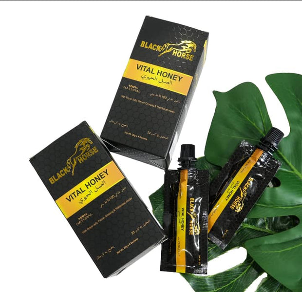 BLACK HORSE VITAL HONEY - 22g (6 PACK) for MEN
