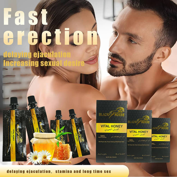 BLACK HORSE VITAL HONEY - 22g (6 PACK) for MEN