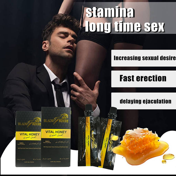 BLACK HORSE VITAL HONEY - 22g (6 PACK) for MEN
